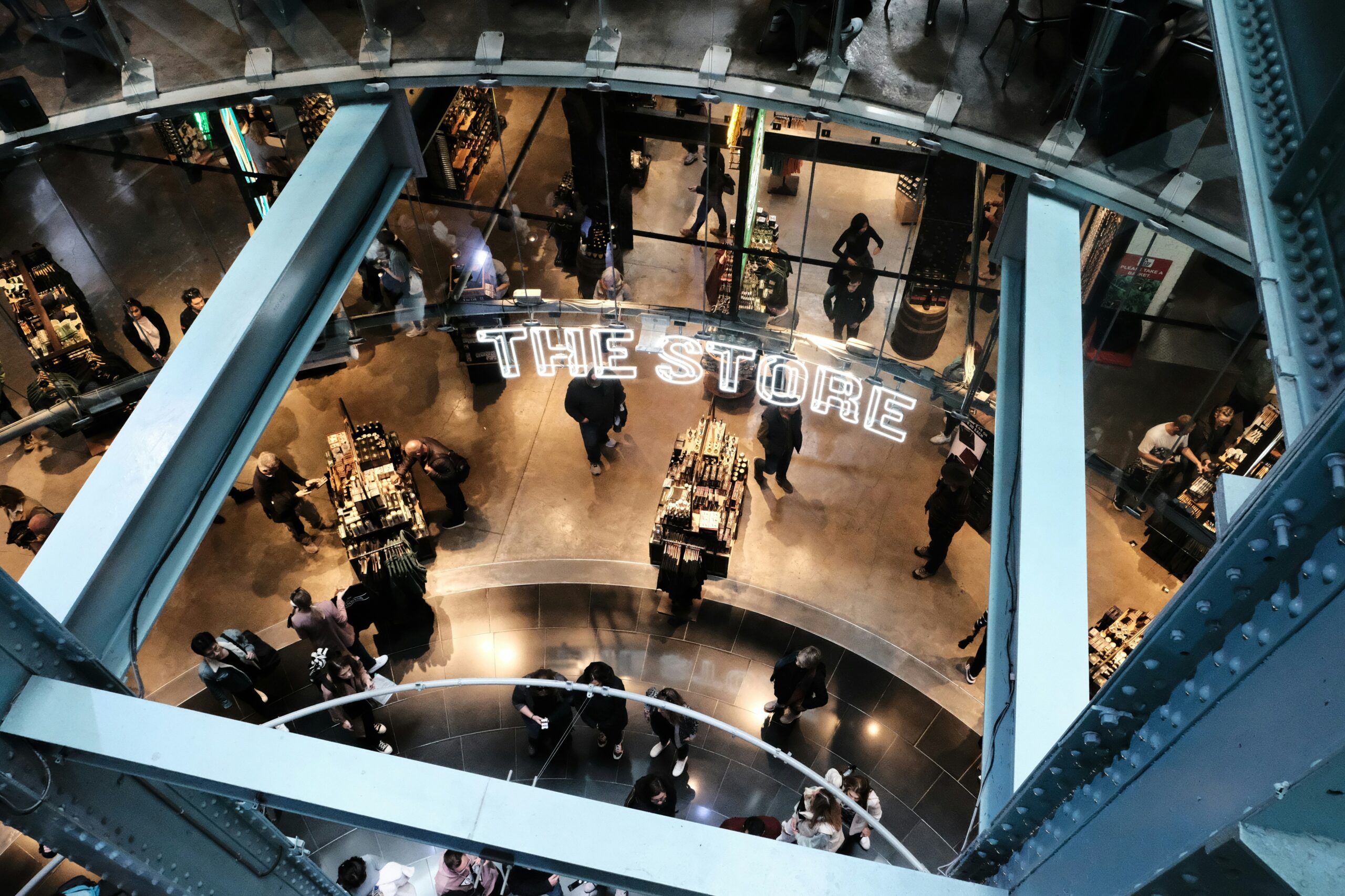 Overhead view of Store Dublin Ireland photo by Erkki Pung